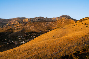 Landscape photography of La Mella, one of the mountains in Jaen, at dawn