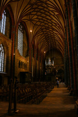 Interior of the Bremen Cathedral in the city of Bremen, Germany