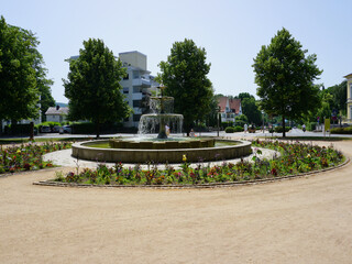 ein schöner Springbrunnen in Bad Pyrmont 