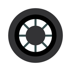 Obraz premium Motor Wheel Icon. Vector illustration