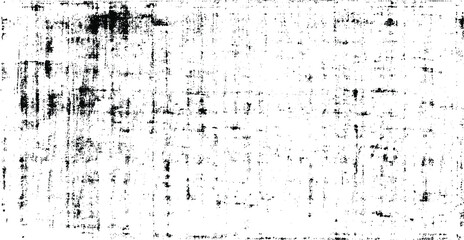 Monochrome texture composed of irregular graphic elements. Distressed uneven grunge background. Abstract vector illustration. Overlay for interesting effect and depth. Isolated on white background.