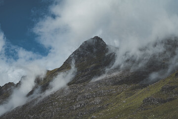 Amazing mountains and clouds in Scotland