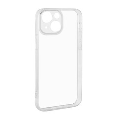 silicone phone case, transparent, isolated on white background