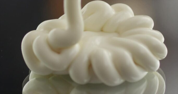 Mayonnaise falls on a mayonnaise hill