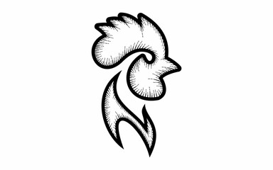 vintage hand drawn rooster © AndiAzis