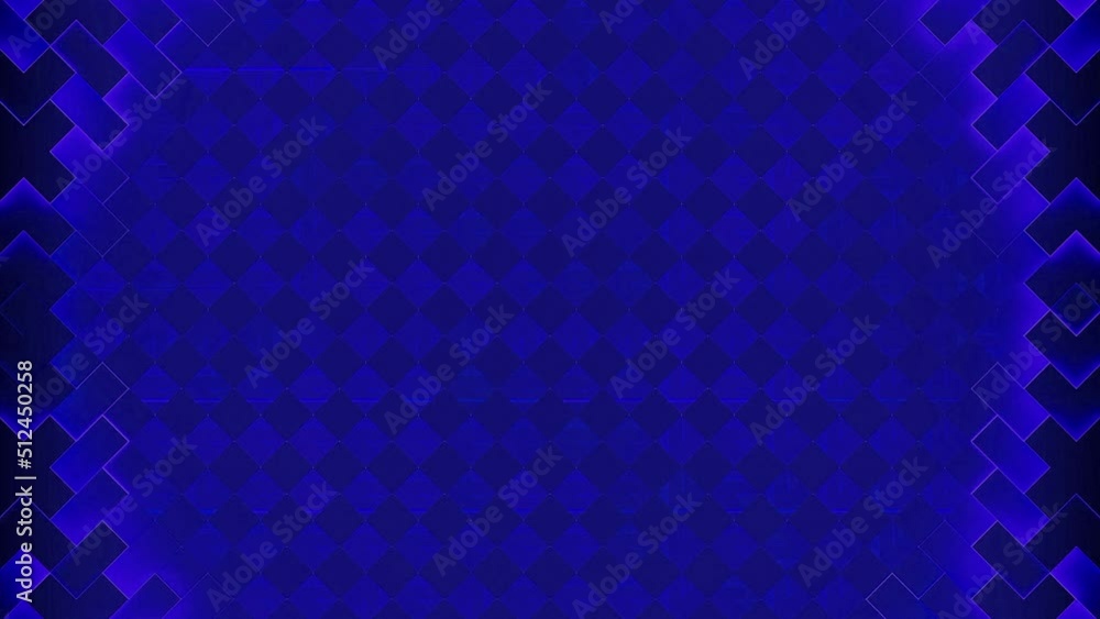 Poster abstract squared pattern with pixelated moving rings. design. crosses of small tiles forming circle 