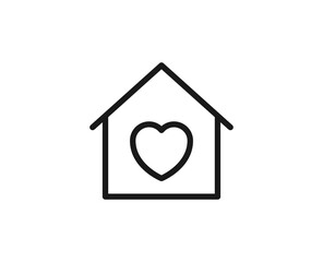 Constraction line icon on white background