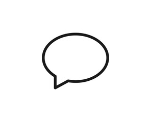 Black line icon on white background