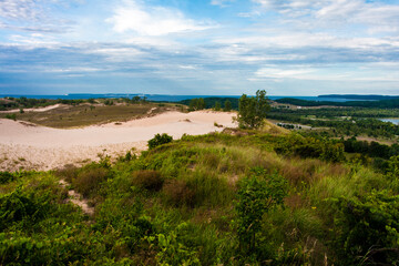 Sleeping Bear Dunes National Lakeshore in Summer, Michigan