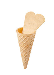 ice cream cone isolated on a white background