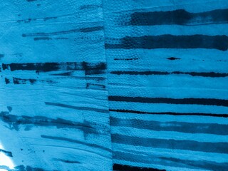 Modern Stripes. Indigo Dry Brush Effect. Indigo