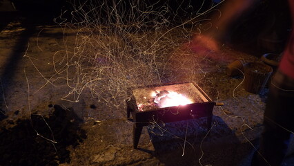 high speed flame shot