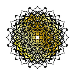 Vector round abstract circle. Mandala style.