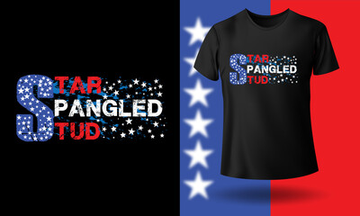Fototapeta premium 4th of July Independence Day T-Shirt Design