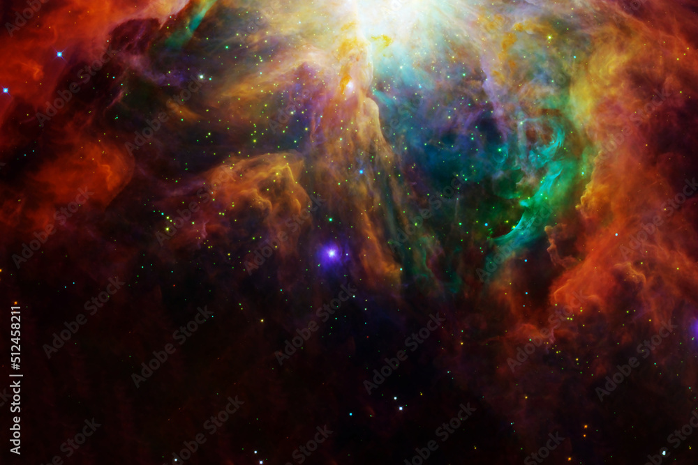 Canvas Prints beautiful space nebula. elements of this image furnished by nasa