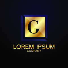 luxury Letter G logo Alphabet logotype  gold vector design
