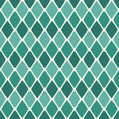 Paint brush argyle seamless pattern. Freehand design classic geometric ornament. Diamond motif geo background. Trendy handdrawn print