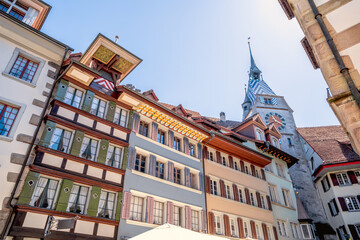 Fototapeta premium Altstadt, Zug, Zugersee, Schweiz 
