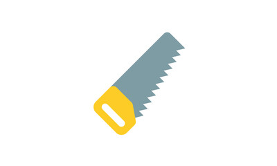 saw color icon. Isolated vector illustration