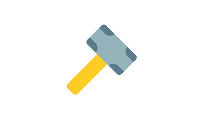 sledgehammer color icon. Isolated vector illustration