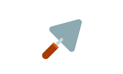 trowel color icon. Isolated vector illustration