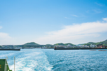 天草牛深港を出港