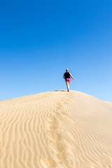 person in the desert