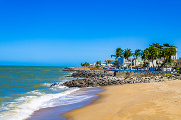 Olinda Beach on the coast of Pernambuco State, Brazil. 