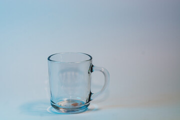 Clear Rich Glass with white background