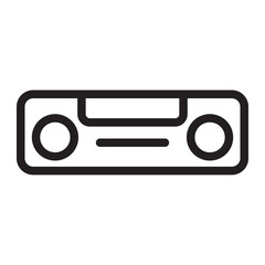 Fototapeta premium bubble level line icon