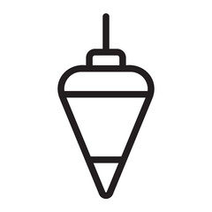 Obraz premium plumb bob line icon