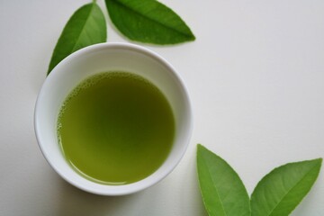 Obraz na płótnie Canvas 飲み物　緑茶　日本茶