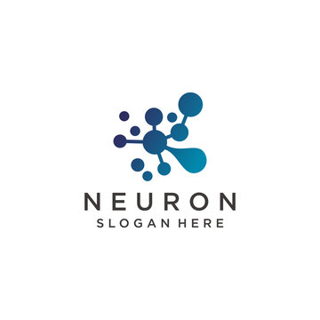 Neuron Logo Design Icon Template