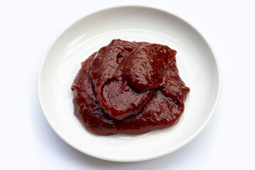 Gochujang spicy sauce, Korean traditional red pepper paste.