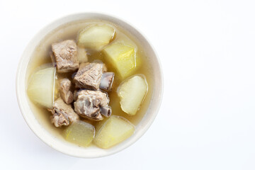 Pork rib soup with winter melon soup