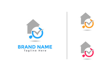 House search for Real Estate logo design template