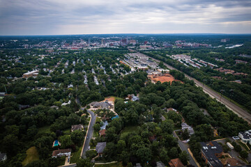 Aerial Drone of Homes in Edison New Jersey 