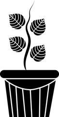 Plant vector icon sign symbol vector art on white background..eps