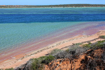 Landscape view of Francois peron national park peninsula Western Australia