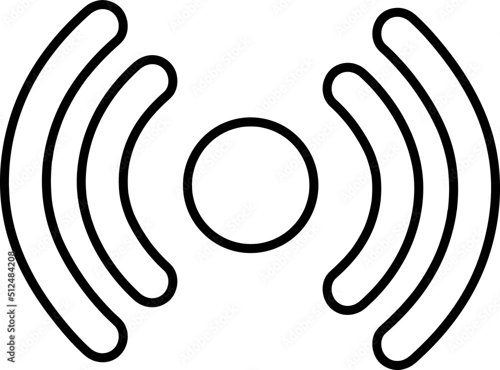 Poster wifi icon line art vector design on white background..eps