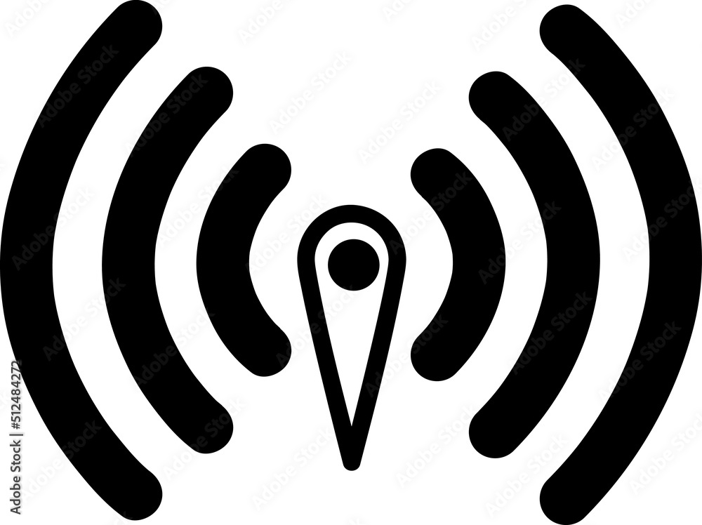 Poster wifi icon line art vector design on white background..eps