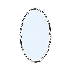 Fototapeta premium Mirror icon template vector