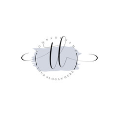 TL Initial handwriting logo vector. Hand lettering for designs.