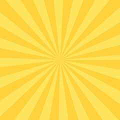 オレンジの集中線の背景素材　ベクター　バーゲンセール