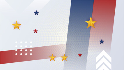 Happy 4th of July USA Independence Day background with American national flag. Universal US American banner. Vector illustration. Designed for Memorial day, Labour day, presentation, patriot, election