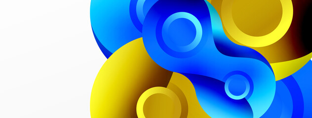 Circle geometric background. Abstract modern backdrop. Vector Illustration For Wallpaper, Banner, Background, Card, Book Illustration, landing page