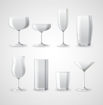 Types of cocktail glasses