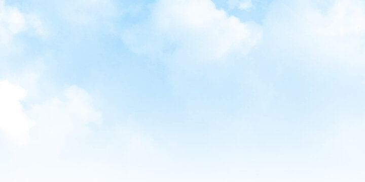 White clouds in blue sky.  Blue sky white cloud white background. Beautiful sky and clouds in the afternoon.