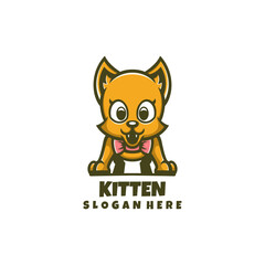 Illustration vector graphic of Kitten Logo