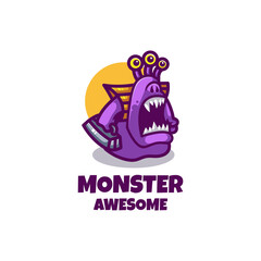 Illustration vector graphic of Monster Logo